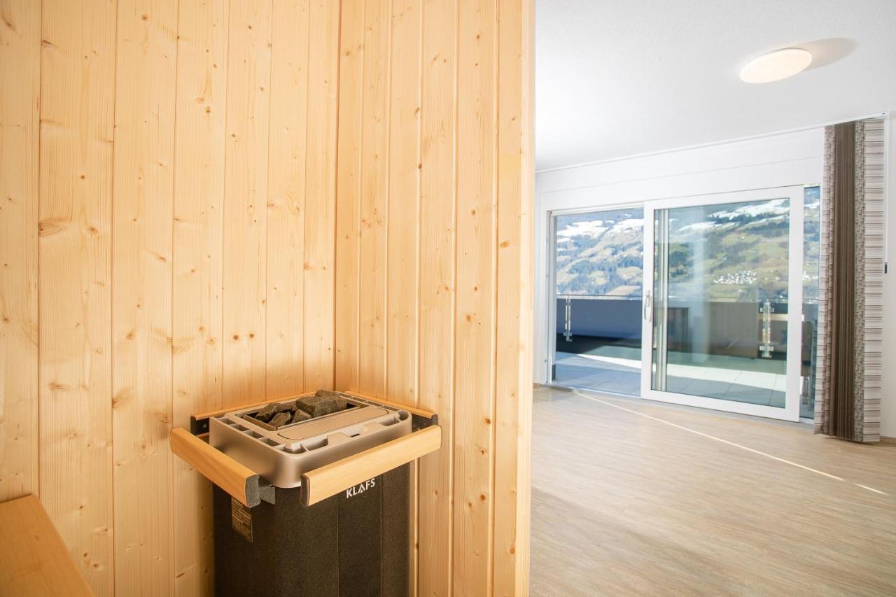 H21 - Modernes Ferienhaus 145Qm, 4Sz, Wellnessbereich Mit Sauna Und Dachterrasse Mit Panoramablick, Kuehlen Und Heizen Mit Geothermie Fügen Exteriör bild