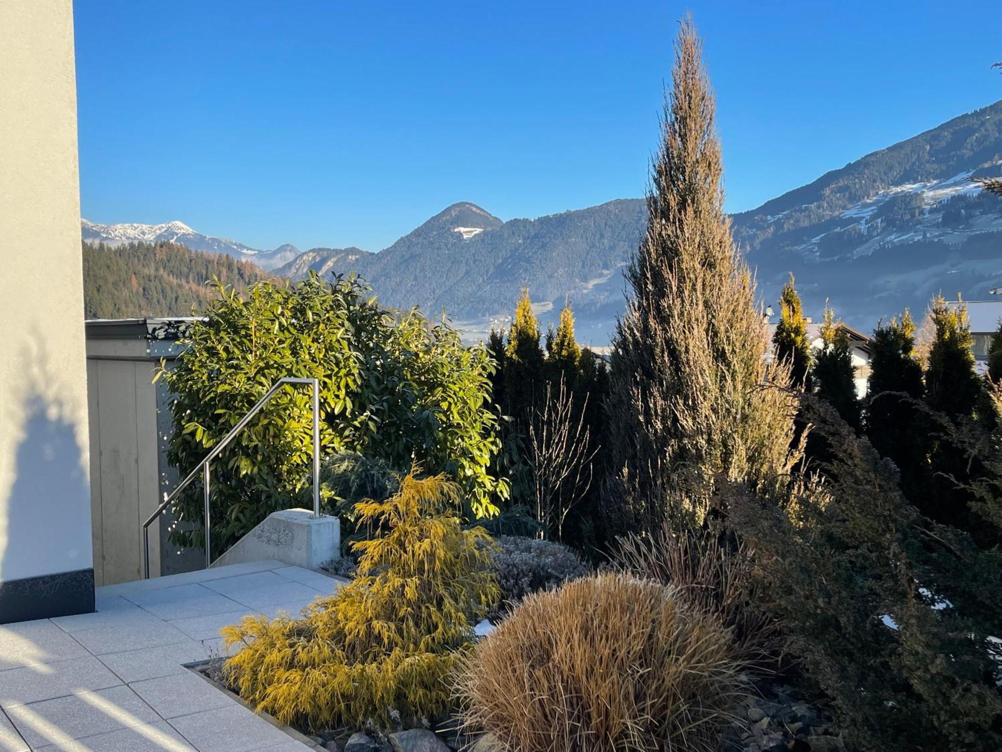 H21 - Modernes Ferienhaus 145Qm, 4Sz, Wellnessbereich Mit Sauna Und Dachterrasse Mit Panoramablick, Kuehlen Und Heizen Mit Geothermie Fügen Exteriör bild