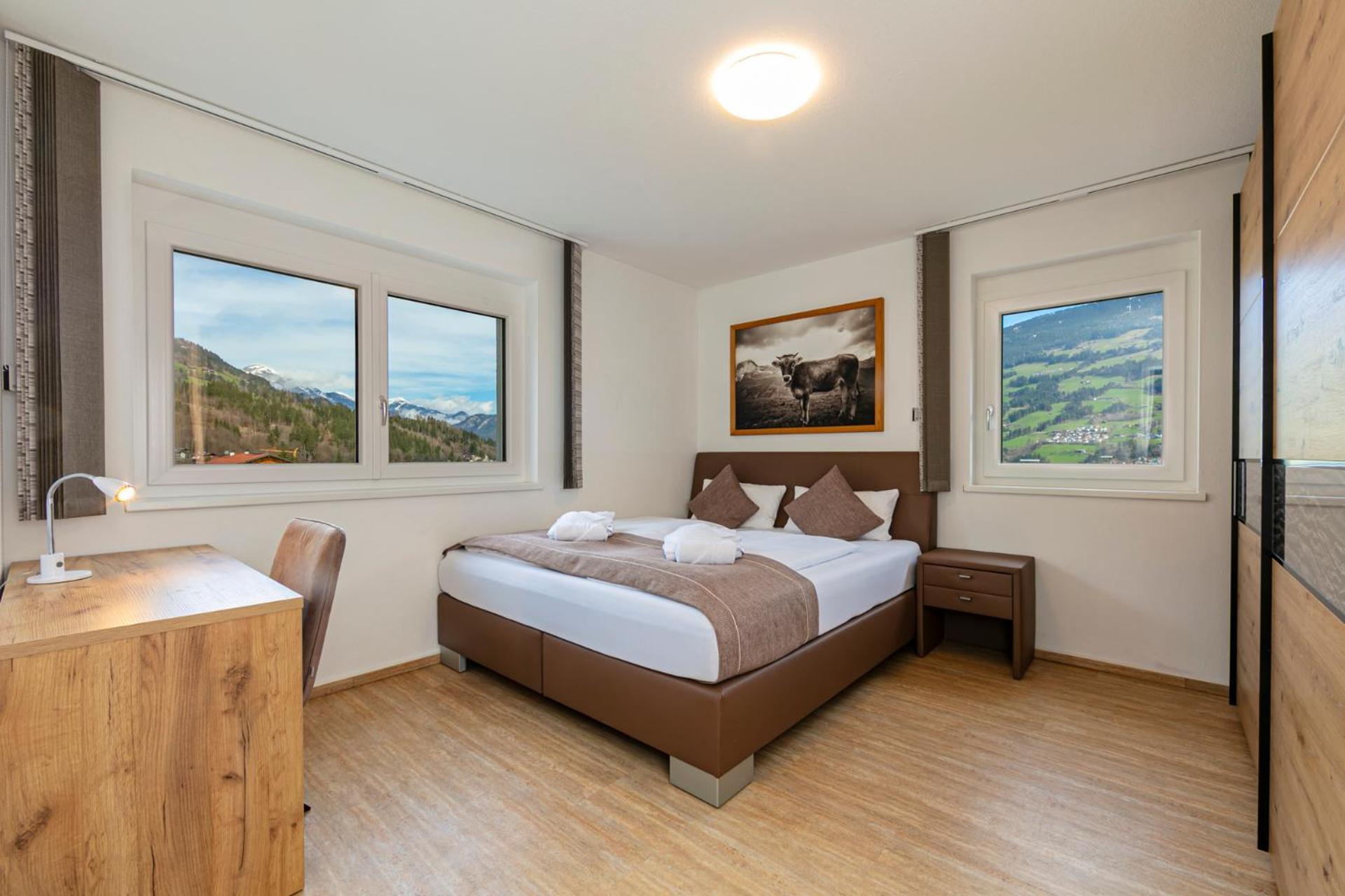 H21 - Modernes Ferienhaus 145Qm, 4Sz, Wellnessbereich Mit Sauna Und Dachterrasse Mit Panoramablick, Kuehlen Und Heizen Mit Geothermie Fügen Exteriör bild
